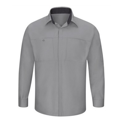 Red Kap Men's Performance Plus Long Sleeve Shirt With OilBlok Technology - SY32