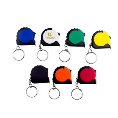 Retractable 3ft/1m Mini Grip Keychain Tape Measure