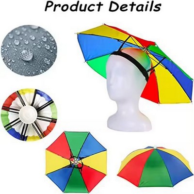 Double Layers Head-Mounted Folding Umbrella