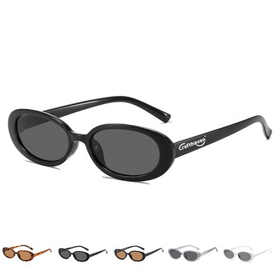 Retro Oval Sunglasses