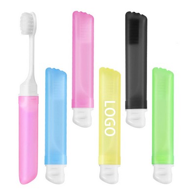 7" PP Portable Folding Travel Toothbrush