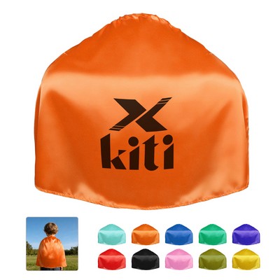 Solid Color Satin Superhero Cape For Kids 28"x20"