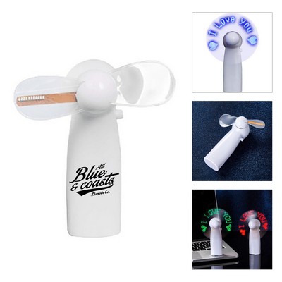 LED Pre-programmed Mini Fan