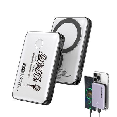 10000mAh 22.5W Magnetic Fast Charging Power Bank with USB-C Cable Build in