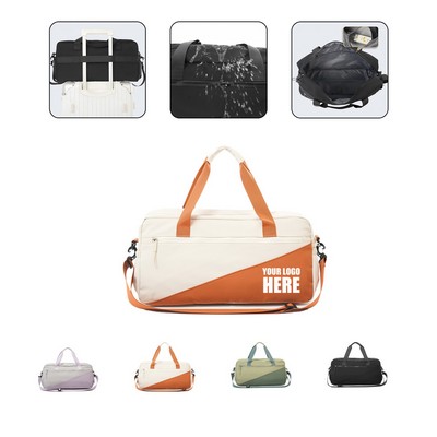 Travel Duffel Bag With Wet Dry Separation