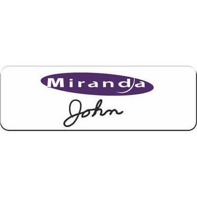 Economy Badge Rectangular (3"x1")