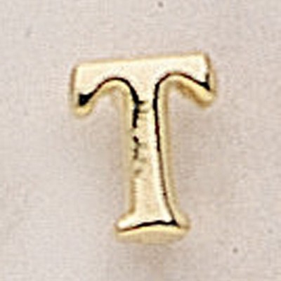 Letter T Marken Design Cast Lapel Pin (3/8")