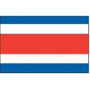 2'x3' Costa Rica U.N. Nylon Outdoor Flag - Style B