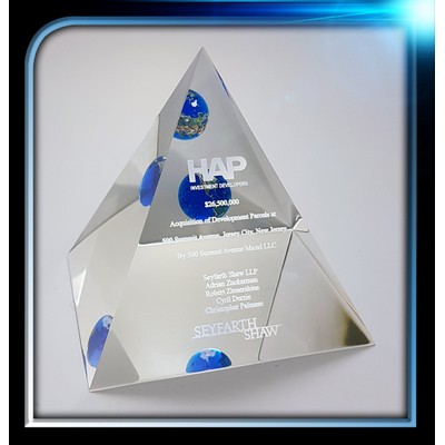 Lucite 4 Sided Pyramid Award (4"x4"x4")