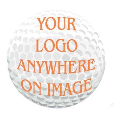 Golf Ball Magnet w/ Full Magnetic Back (6 Square Inch)