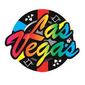 Las Vegas Poker Chip Magnet w/ Full Magnet Back (4 Square Inch)