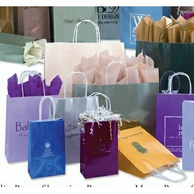 16"x6"x12" Hot Stamped High Gloss Paper Shopping Bag
