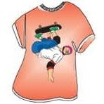 Skateboarding T-Shirt Mighty Magnet (Mini)