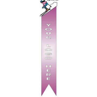 Female Skier Bookmark w/ Black Back