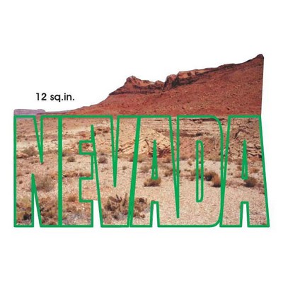 Nevada Desert Magnet w/ Full Magnetic Back (12 Square Inch)