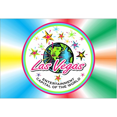 Las Vegas Chip Rectangle Badge w/ Bar Pin (2"x3")