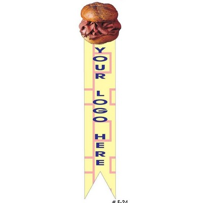 Roast Beef Sandwich Bookmark w/ Black Back