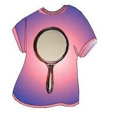 Mirror T-Shirt Lapel Pin