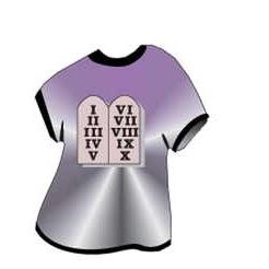 10 Commandments T-Shirt Mighty Mini Magnet