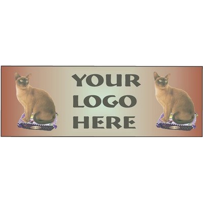 European Burmese Cat Panoramic Metal Photo Magnet