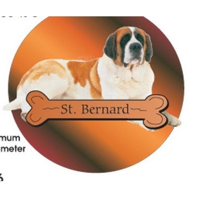 St. Bernard Dog Acrylic Coaster w/Felt Back