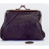 Coin Purse w/Metal Frame (3" Opening)