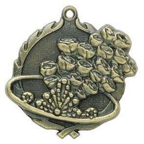 Medal "Beauty Queen" - 1-3/4" Wreath Edge
