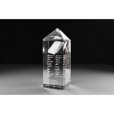 Peak Tower Crystal Award (9 3/4 x 3 1/2 x 3 1/2")