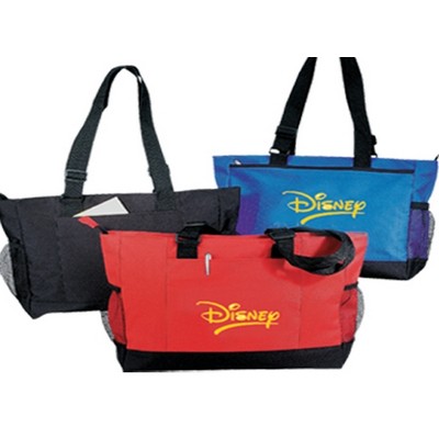 Zipper Poly Tote Bag (20"x12")