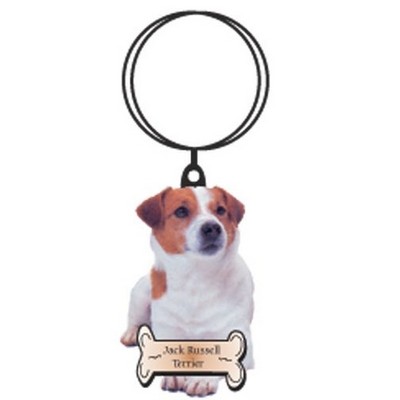 Jack Russell Terrier Keychain w/Mirrored Back (10 Square Inch)