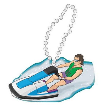 Jet Ski Promotional Key Chain w/ Black Back (10 Square Inch)