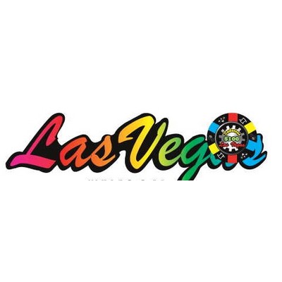 Las Vegas w/ Poker Chip Magnet w/ Full Magnet Back (10 Square Inch)