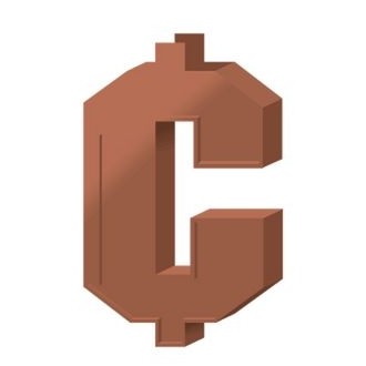 Cent Sign Gift Shop Magnet w/ Full Magnetic Back (10 Square Inch)