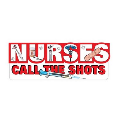 Nursing Slogan Promotional Magnet w/ Strip Magnet (10 Square Inch)
