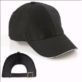 Cotton Baseball Sandwich Cap w/ Buckle Closure