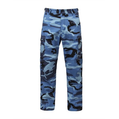 Sky Blue Camo Battle Dress Uniform Pants (3XL)