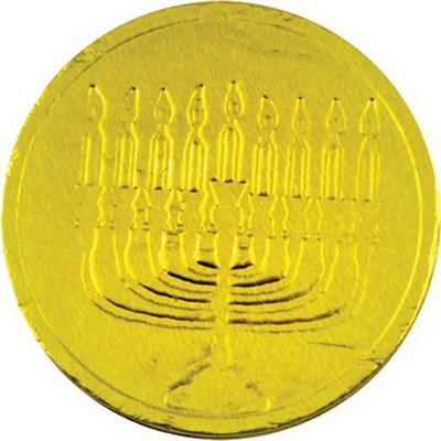 Chocolate Menorah Coin