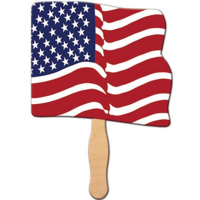 Flag Sandwiched Hand Fan