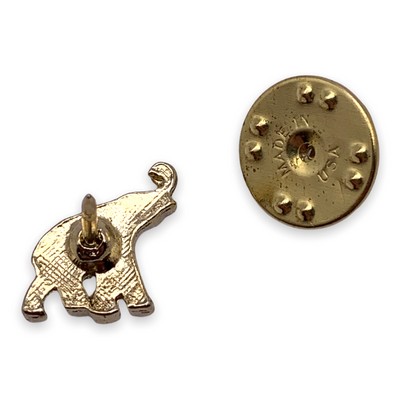 Elephant 2 Lapel Pin