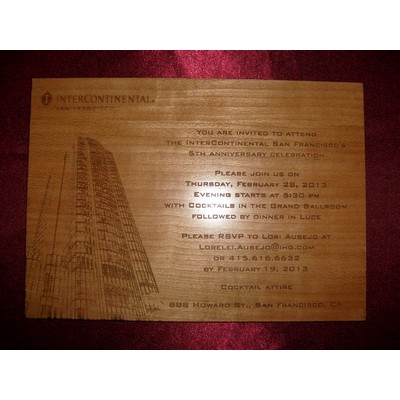 Wooden Invitations