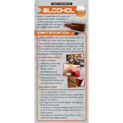 Alcohol Just the Facts Rack Card