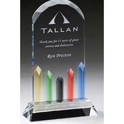Colored Glass Award (4"x8.5")