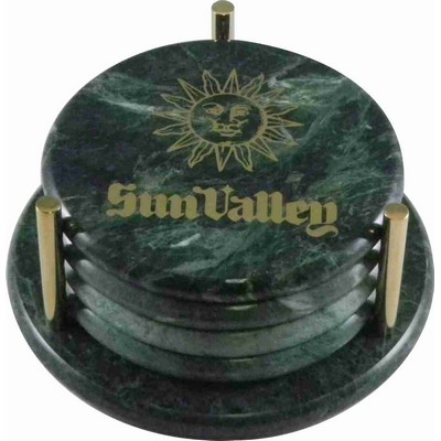 Green Marble Awards & Desk Accessories (Coaster set)