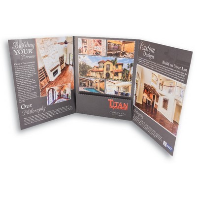 Tri-Panel 1 Pocket Folder (9" x 12")