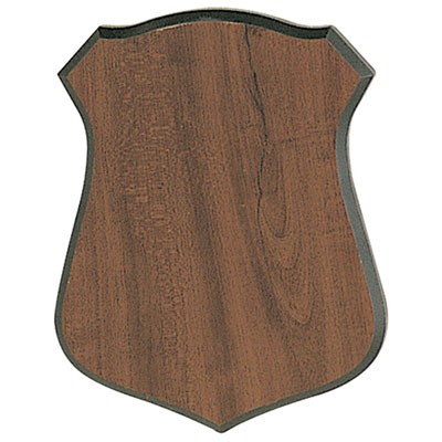 Walnut Finish Shield w/¼" Beveled Edge (9"x11½)