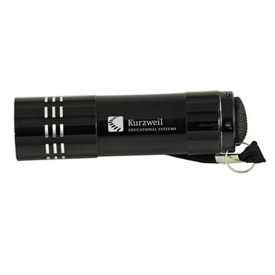 Lightweight 9 LED Metal Flashlight