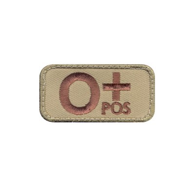O Positive (+) Blood Type Patch