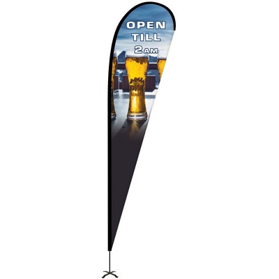 15' Portable Single Reverse Teardrop Kit w/Cross Base