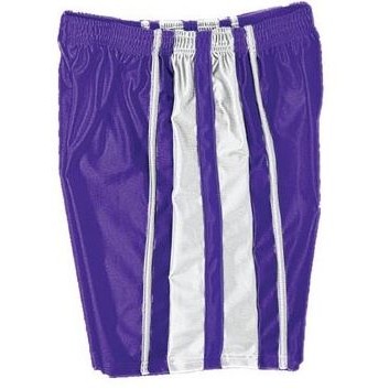 Adult 7" Inseam Dazzle Cloth Athletic Short w/Side Panel & Piping