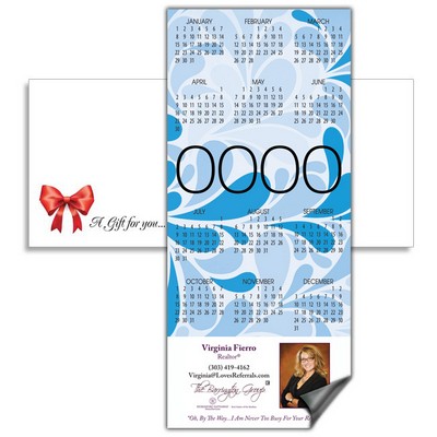 Magnetic Calendar with Envelope - Blue